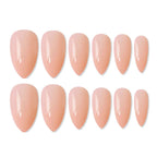 shills professional reusable press on nails almond spn646