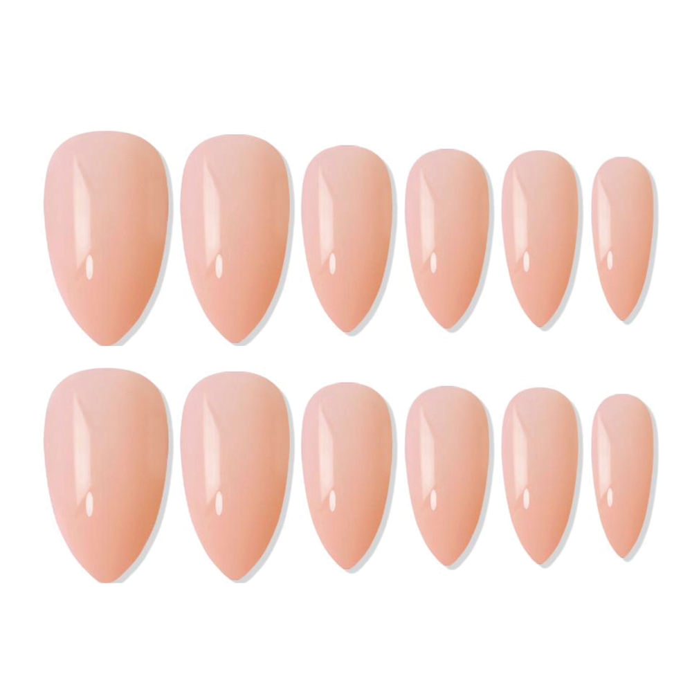 shills professional reusable press on nails almond spn646