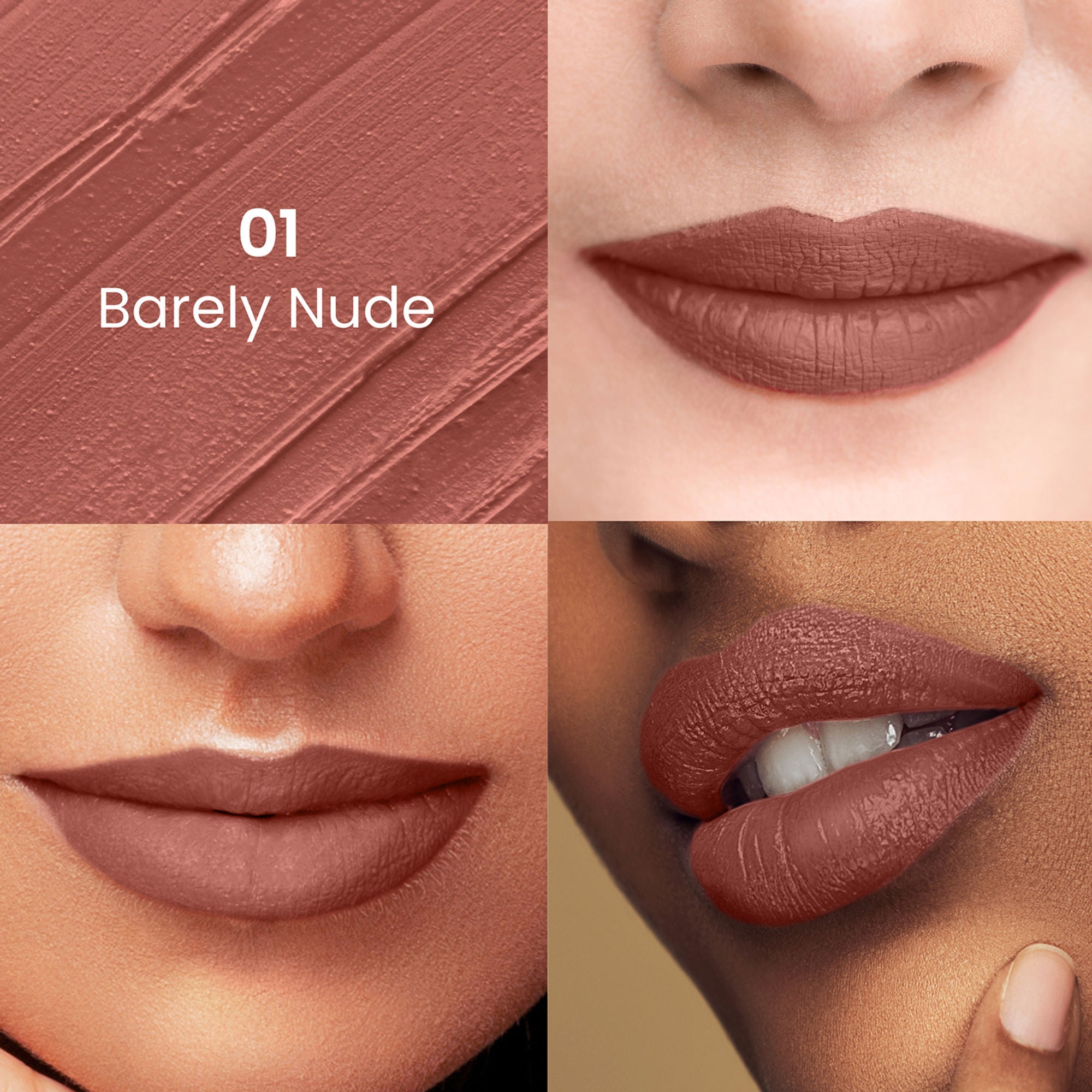 Swiss Beauty Satin Comfort Smooth Glide, Highly Pigmented , Ultra Hydrating Lipstick - 1 Barely Nude - Distacart