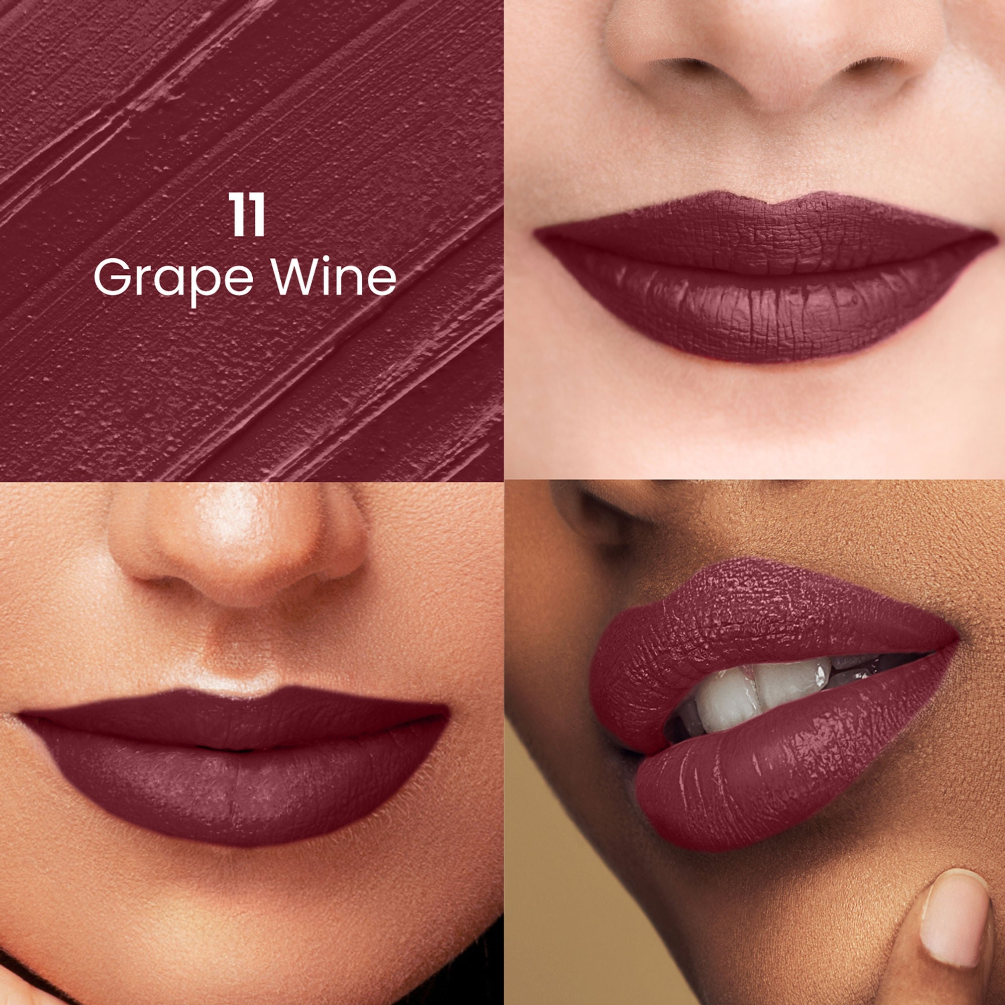 Swiss Beauty Satin Comfort Smooth Glide, Highly Pigmented , Ultra Hydrating Lipstick - 11 Wine Stain - Distacart