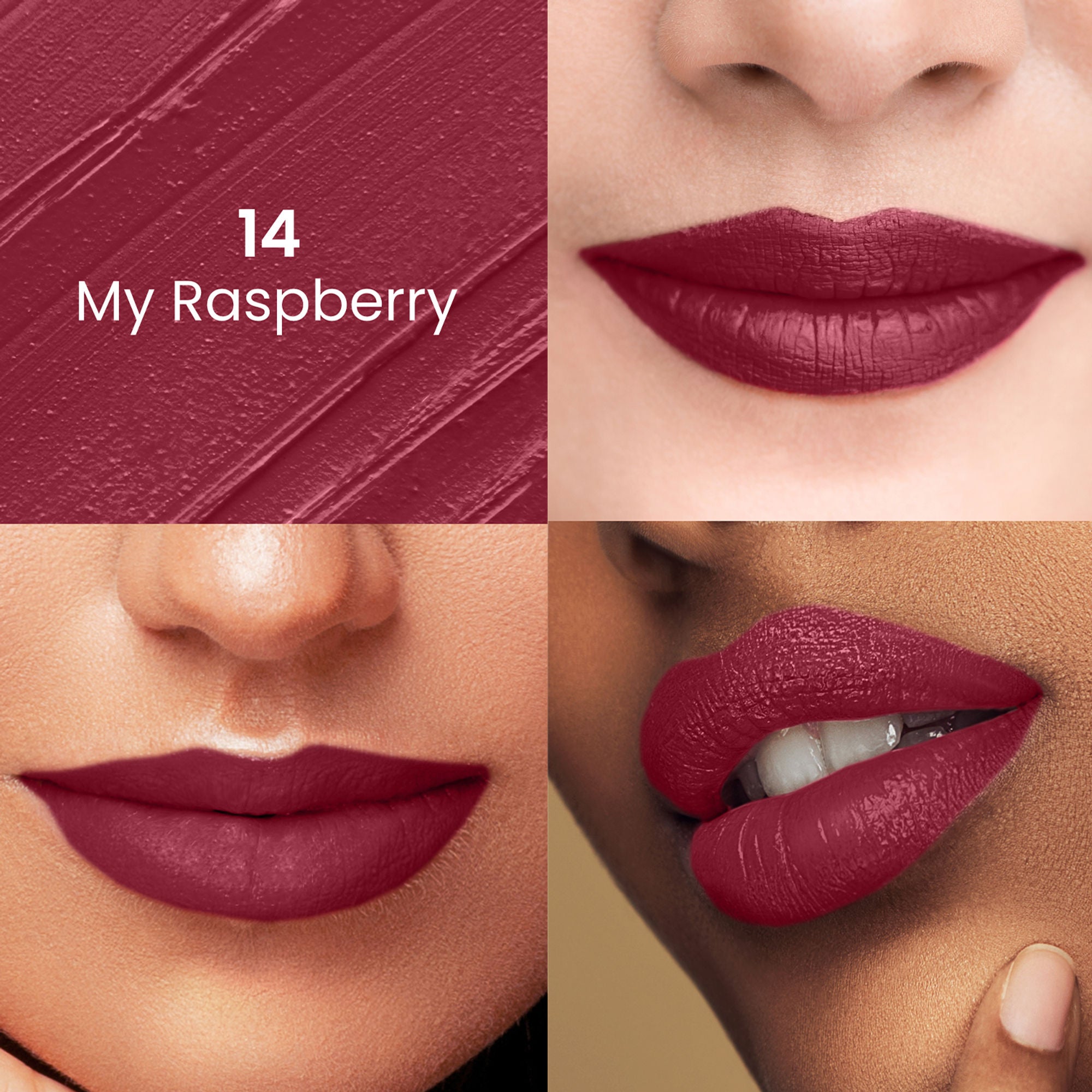 Swiss Beauty Satin Comfort Smooth Glide, Highly Pigmented , Ultra Hydrating Lipstick - 14 My Raspberry - Distacart