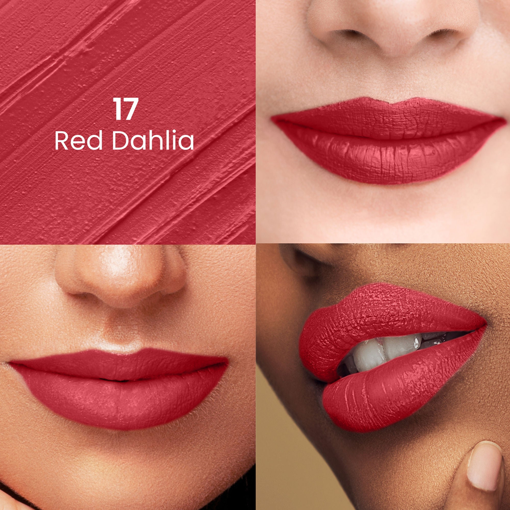 Swiss Beauty Satin Comfort Smooth Glide, Highly Pigmented , Ultra Hydrating Lipstick - 17 Red Dahlia - Distacart