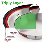 Hazel Triply Stainless Steel Induction Bottom Kadhai