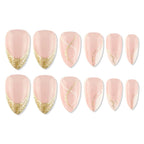 shills professional reusable press on nails almond spn689