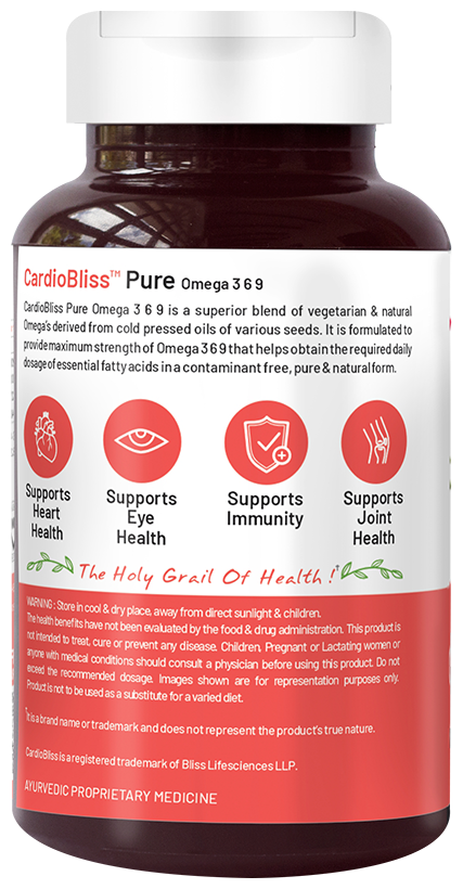 Bliss Welness Cardio Bliss + Omega 3 6 9 Capsule