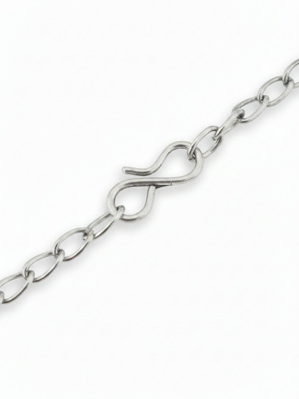 NVR Women Oxidised Silver Beaded Necklace