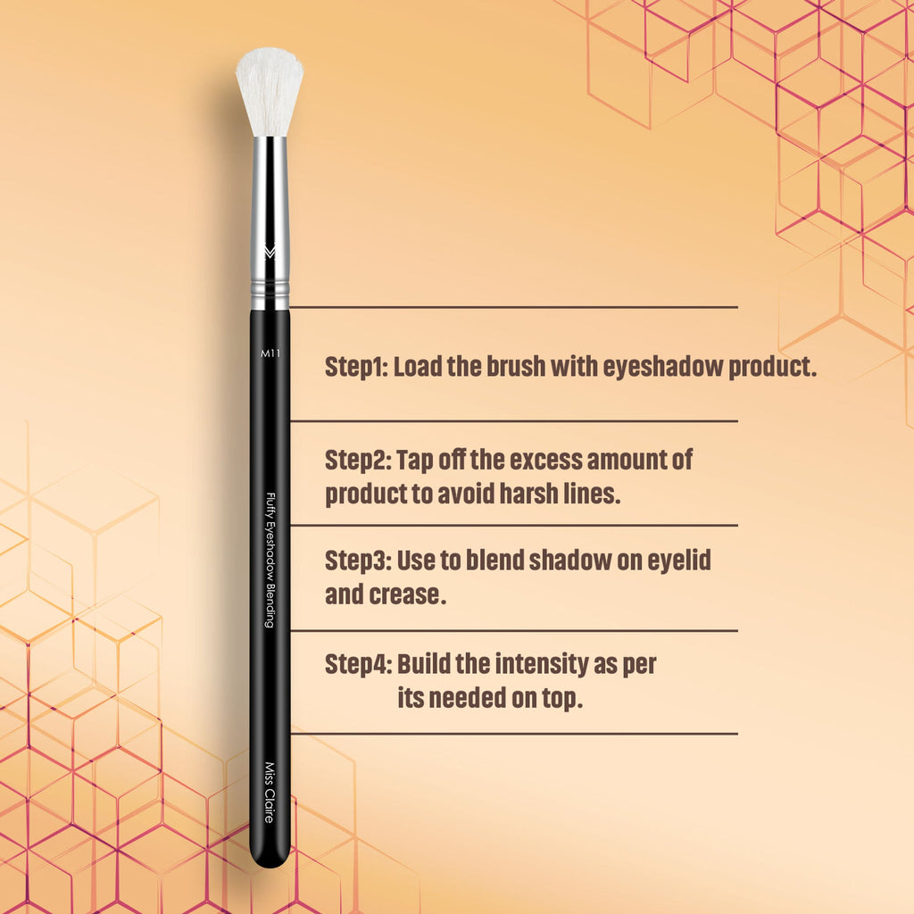 Miss Claire M11 - Fluffy Eyeshadow Blending Brush (White) - Chrome