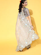 Saree Mall Solid Saree For Girls - Distacart