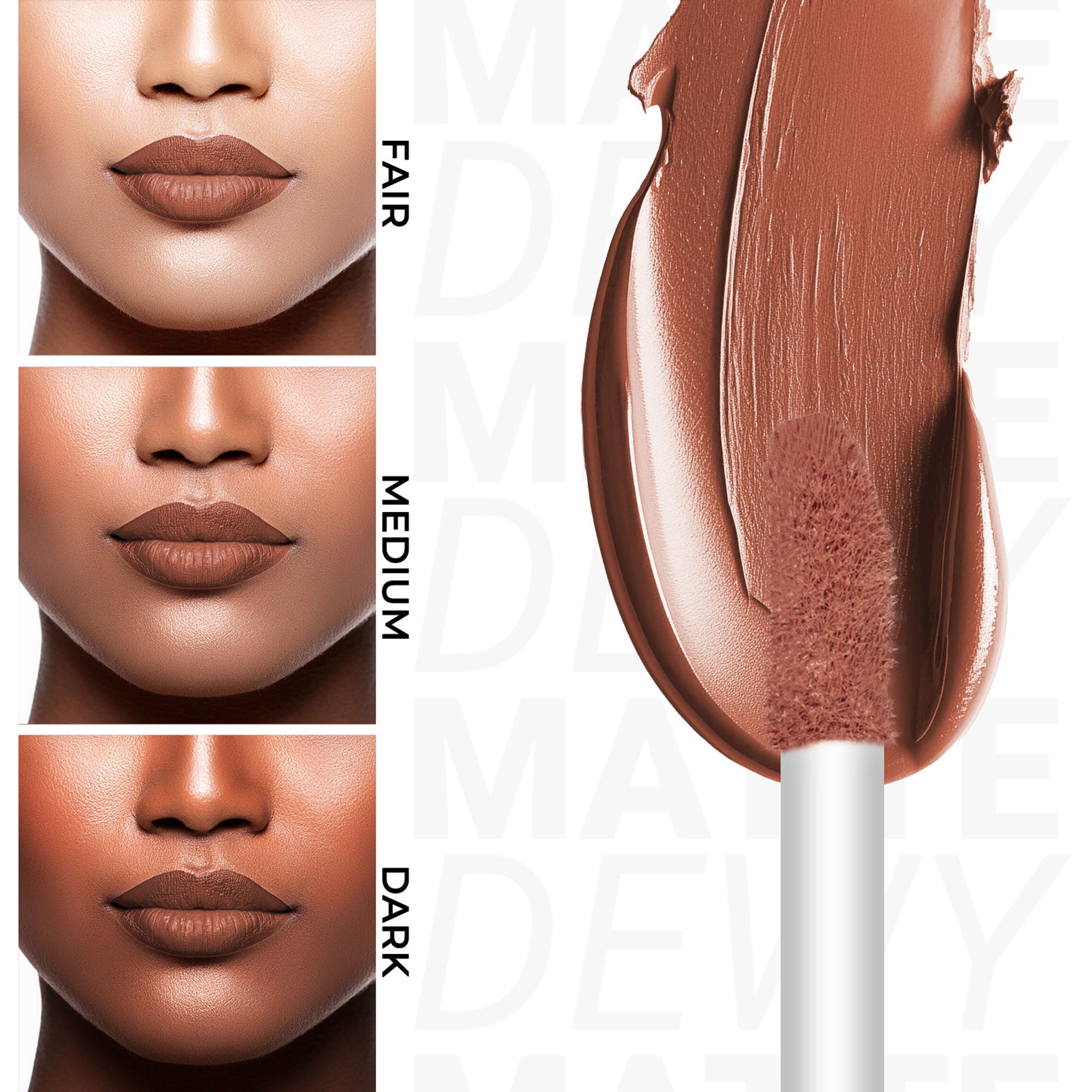 Miss Claire Dewy Matte Lip Color - 08 Moonlit Mocha - Distacart