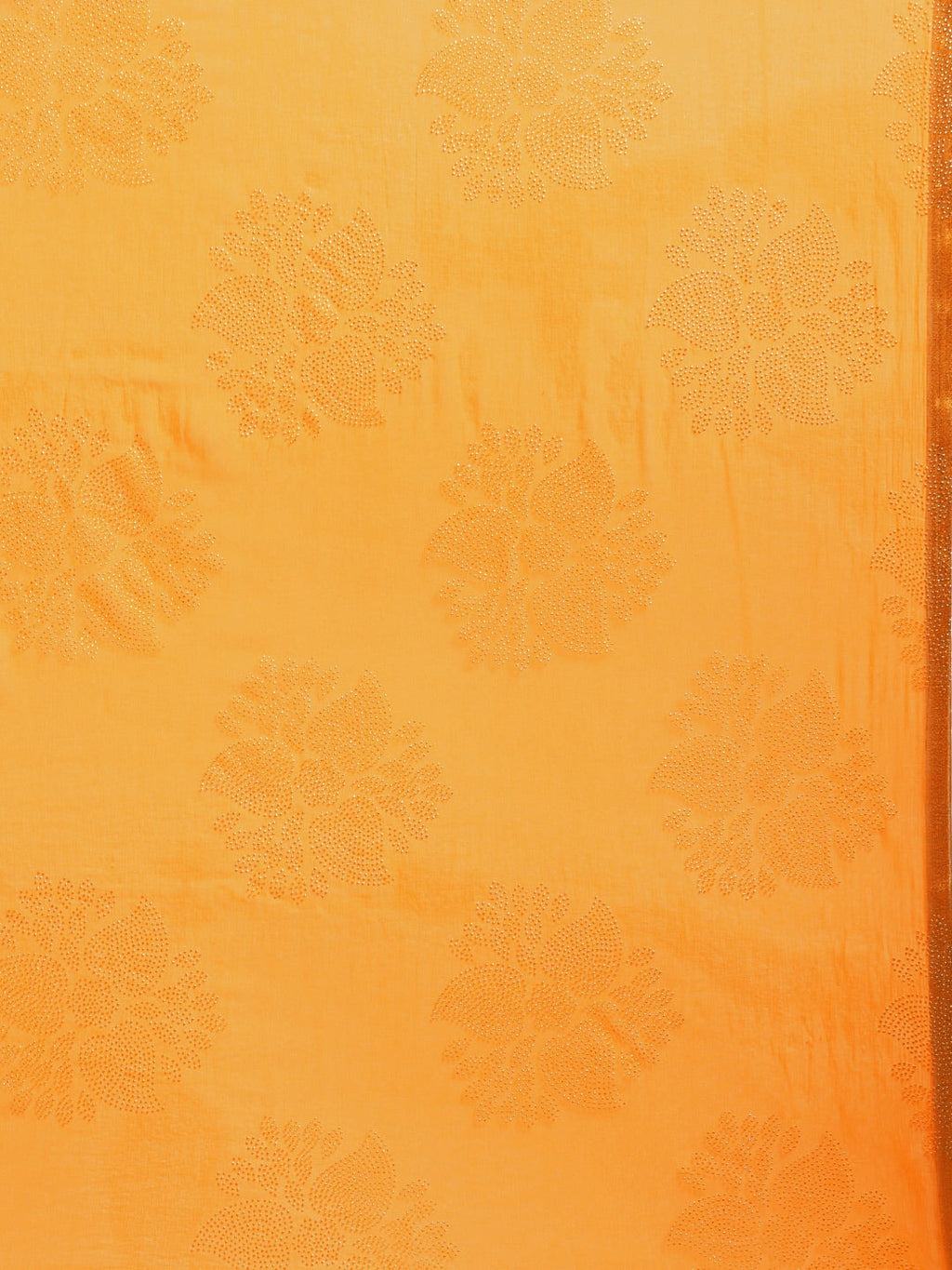 Saree Mall Mustard Yellow & Gold Printed Saree - Distacart