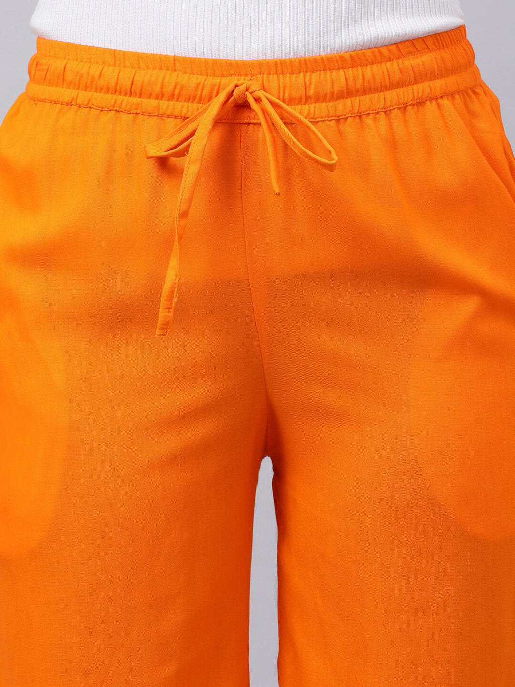 Souchii Women Orange Trousers - Distacart