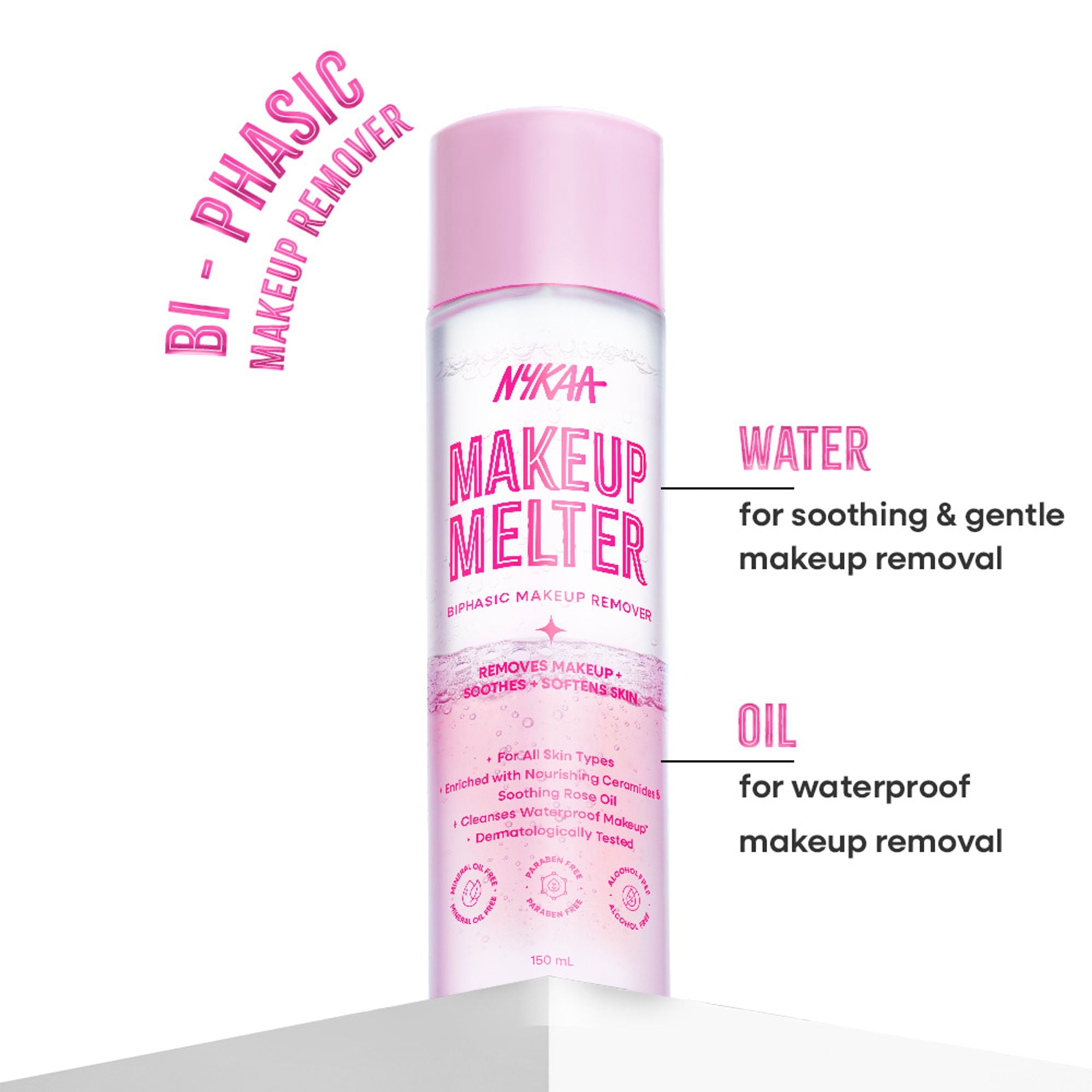Nykaa Makeup Melter Oil-Infused Cleansing Water & Biphasic Makeup Remover