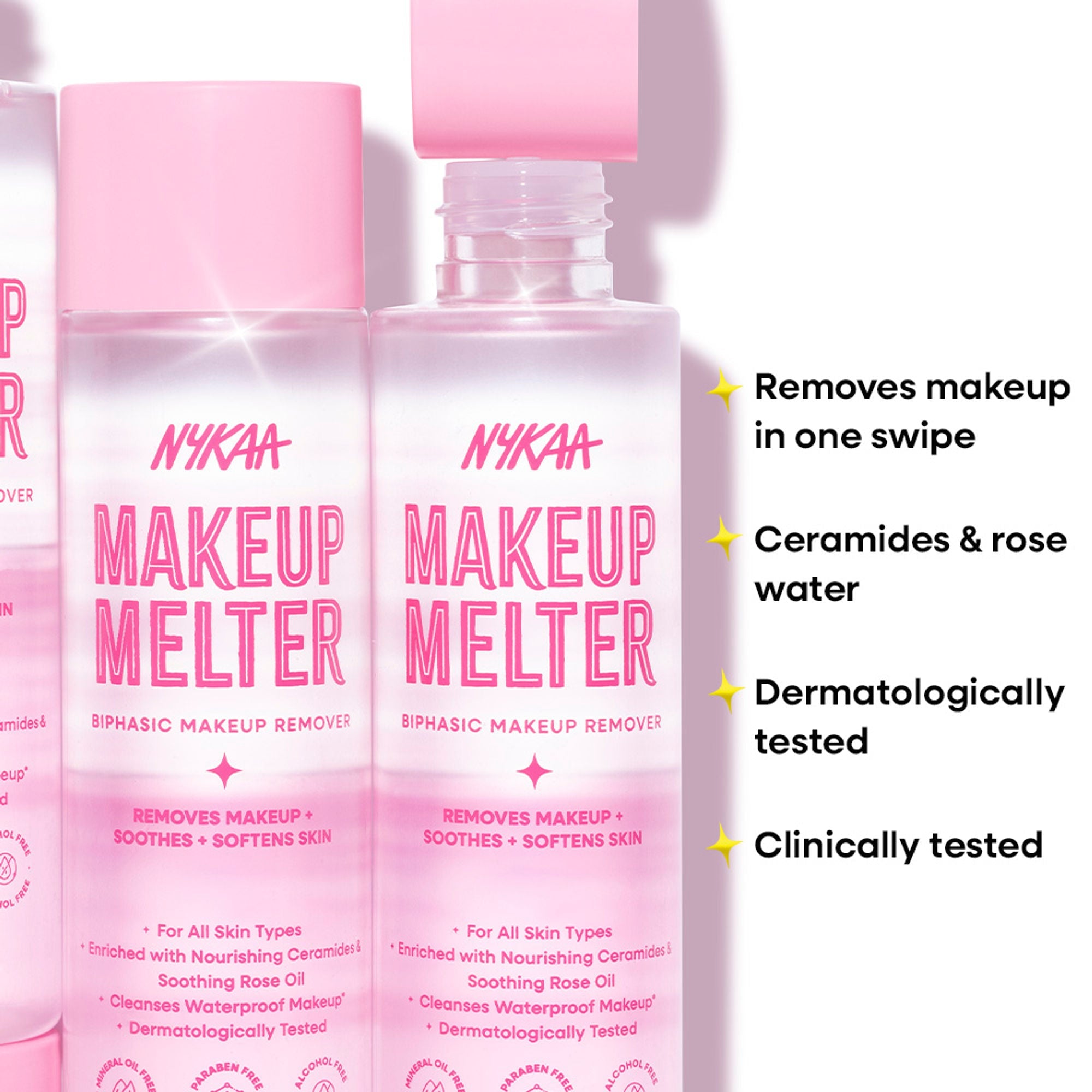 Nykaa Makeup Melter Oil-Infused Cleansing Water & Biphasic Makeup Remover