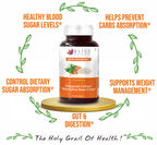 Bliss Welness Sugar Management Fenugreek White Kidney Bean Extract Veg Capsule