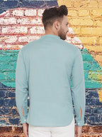 Even Apparels Men's Pure Cotton Green Kurta