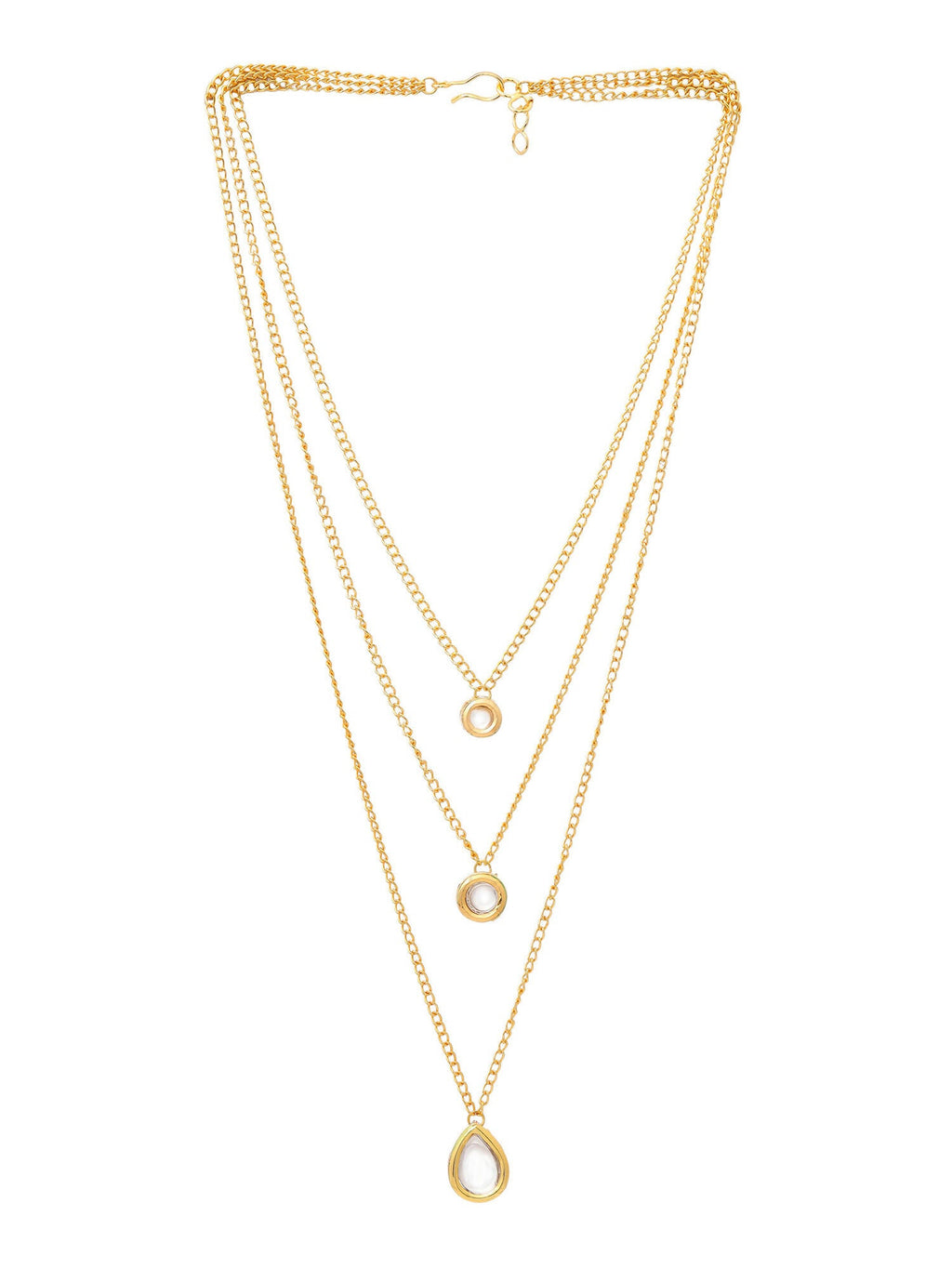 Ruby Raang Kundan & Gold Layered Necklace