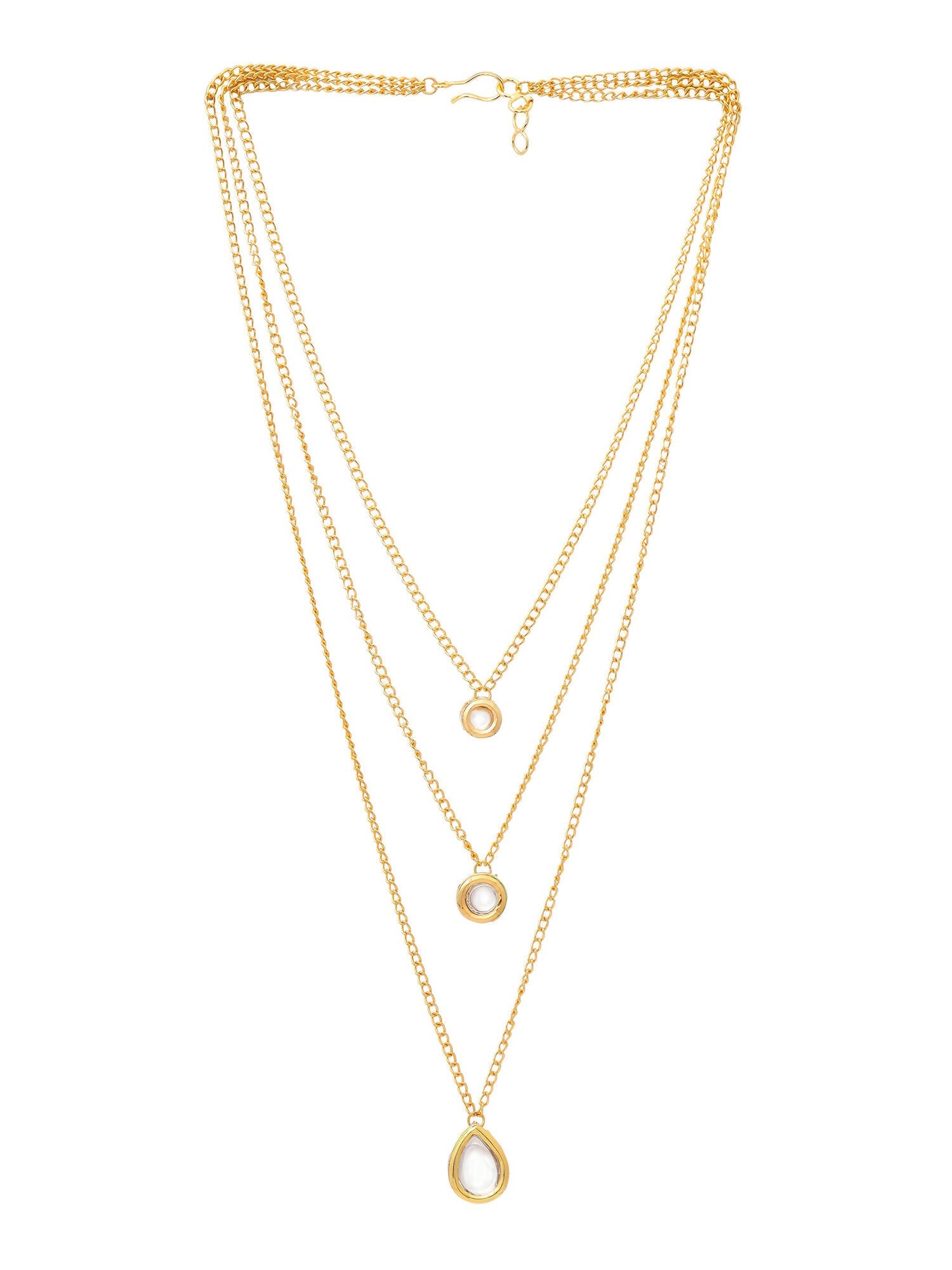 Ruby Raang Kundan & Gold Layered Necklace