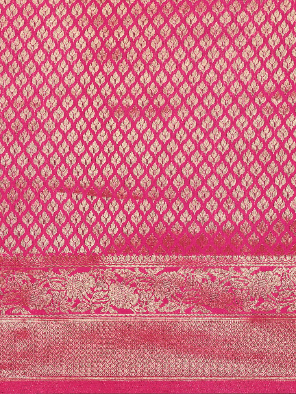 Saree Mall Pink Ethnic Motifs Zari Silk Blend Banarasi Saree For Women - Distacart