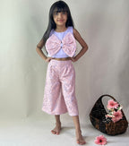 ArthLife Lavender And Pink Bow Co-Ord Set
