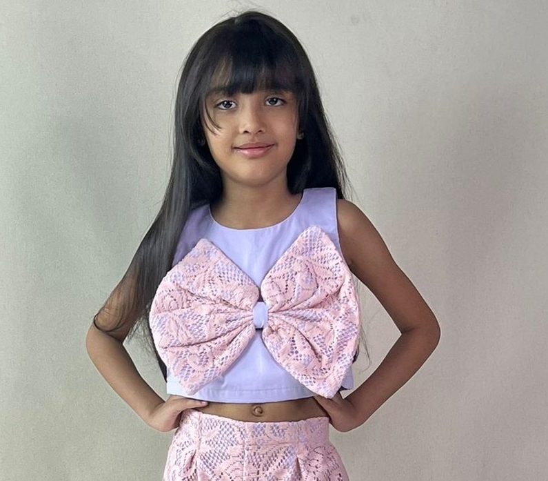 ArthLife Lavender And Pink Bow Co-Ord Set