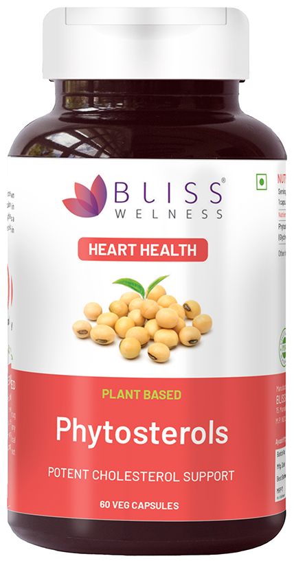 bliss welness heart health phytosterols high potency lipid support veg capsule
