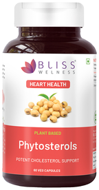 bliss welness heart health phytosterols high potency lipid support veg capsule