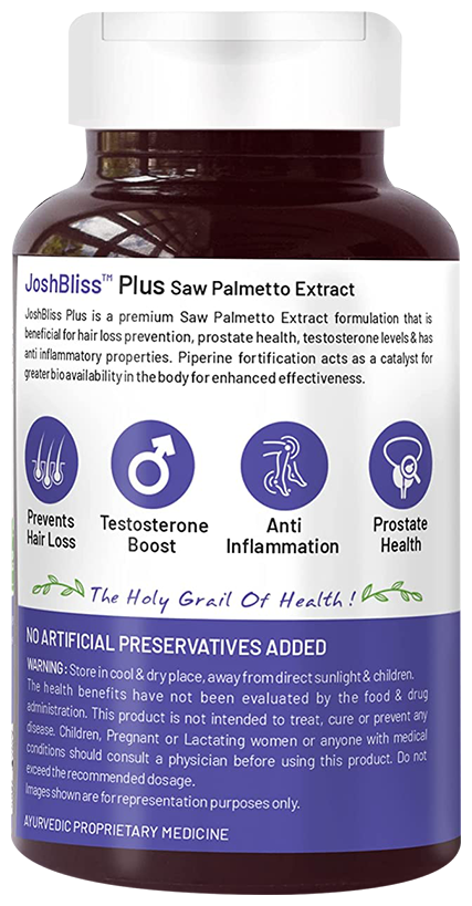 Bliss Welness Male Health Saw Palmetto Extract Veg Tablet