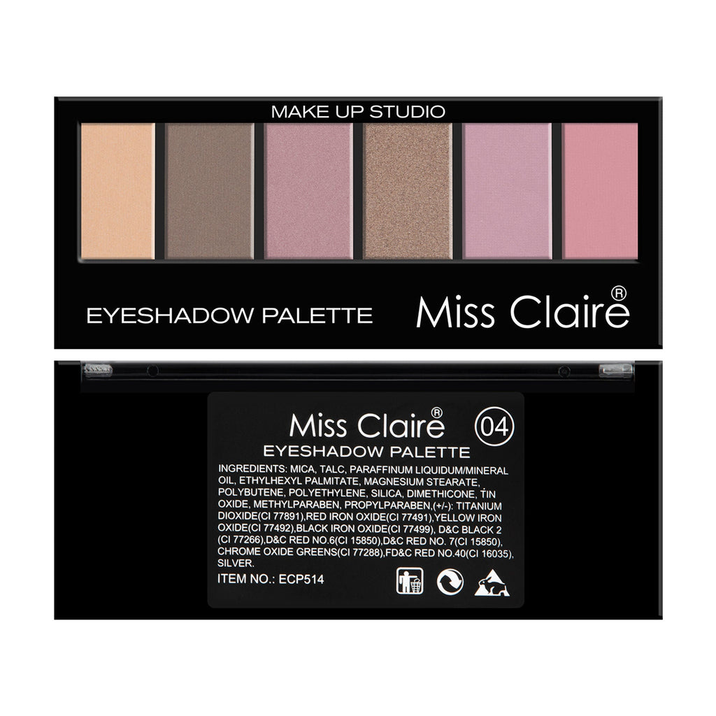 Miss Claire Makeup Studio Eyeshadow Palette - 4 - Distacart