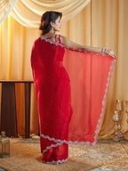 kasee Embellished Beads and Stones Pure Silk Saree