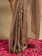 kasee Embellished Zari Silk Blend Saree - Distacart