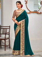 Saree Mall Zari Silk Blend Sarees