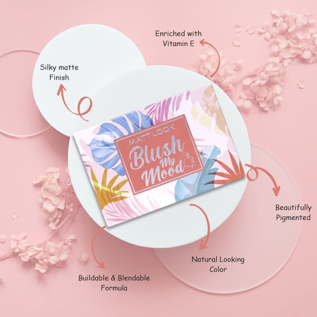 Matt Look Blush My Mood Highly Pigmented Blusher Palette - 01 Made In Heaven