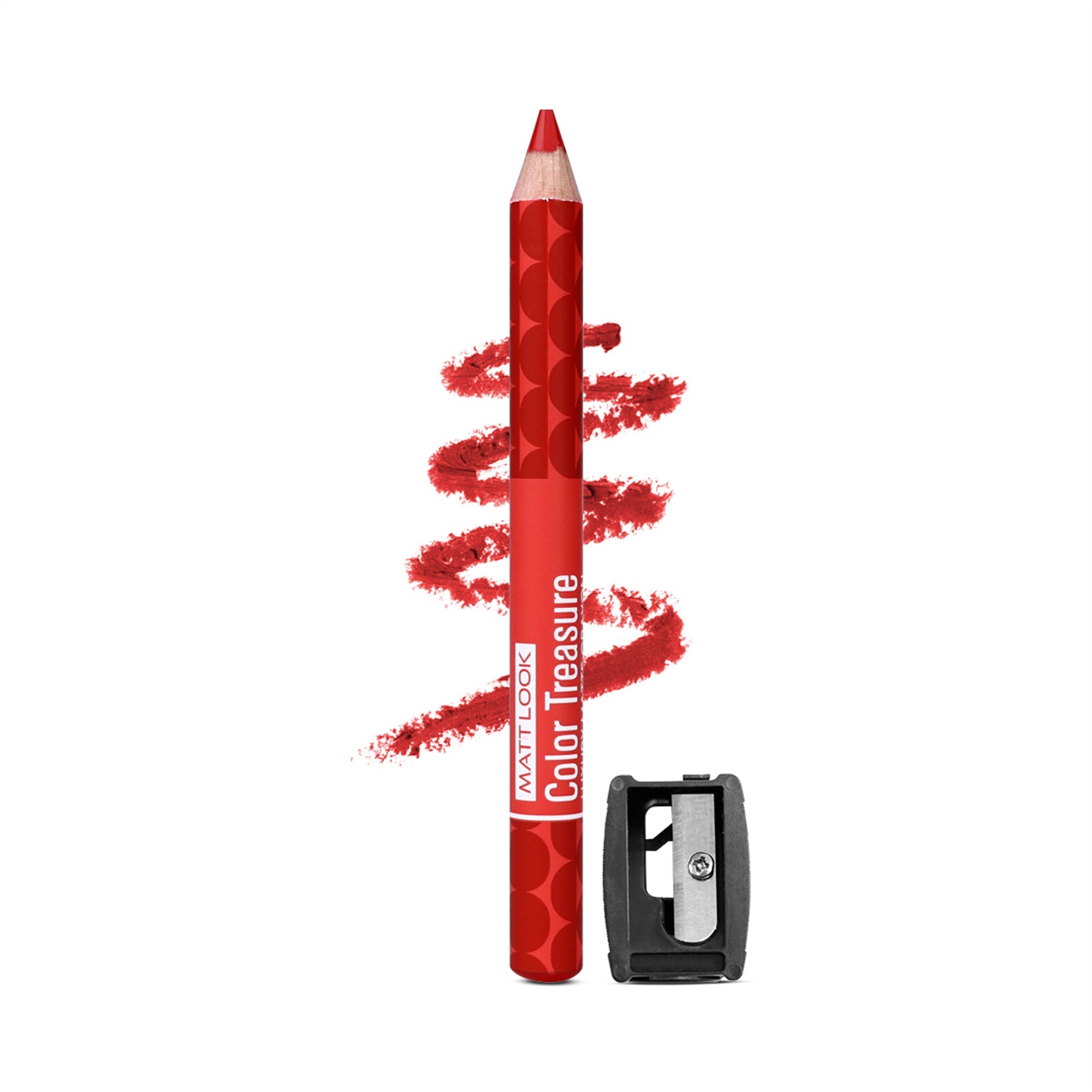 Matt Look Color Treasure Luxury Matte Lip Pencil Crayon - 01 Perfect Red