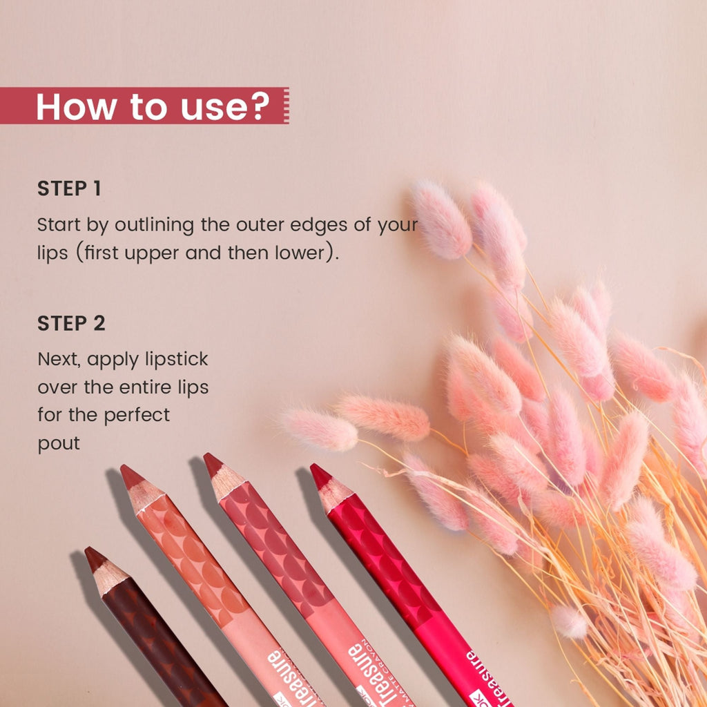 Matt Look Color Treasure Luxury Matte Lip Pencil Crayon - 02 Fire Ruby - Distacart