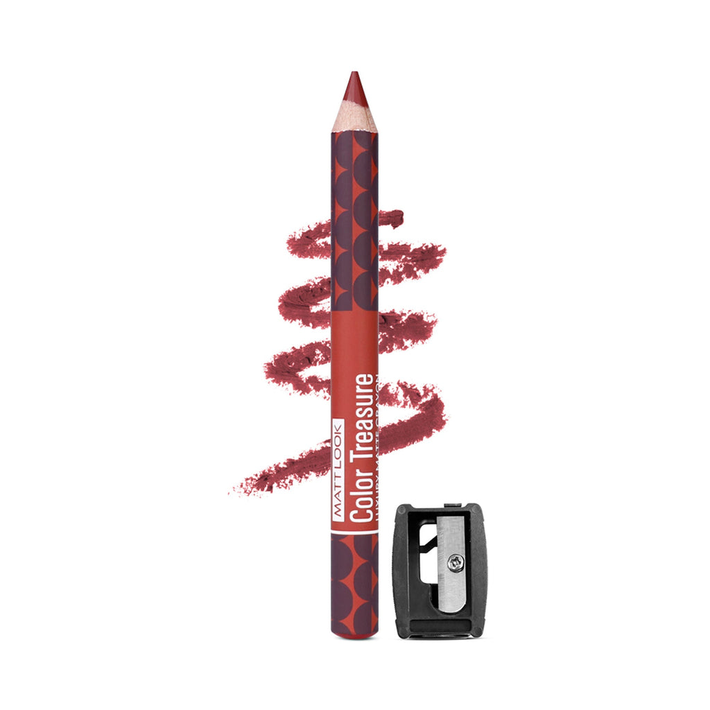 Matt Look Color Treasure Luxury Matte Lip Pencil Crayon - 05 Real Burgundy