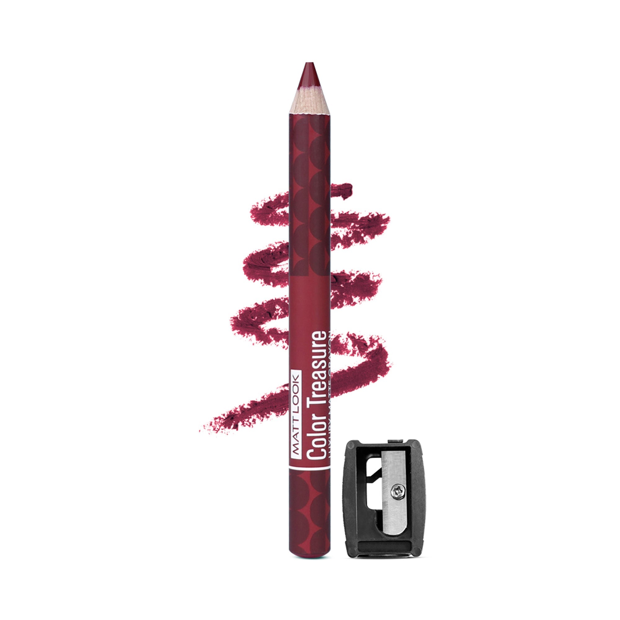 Matt Look Color Treasure Luxury Matte Lip Pencil Crayon - 07 Crazy Wine