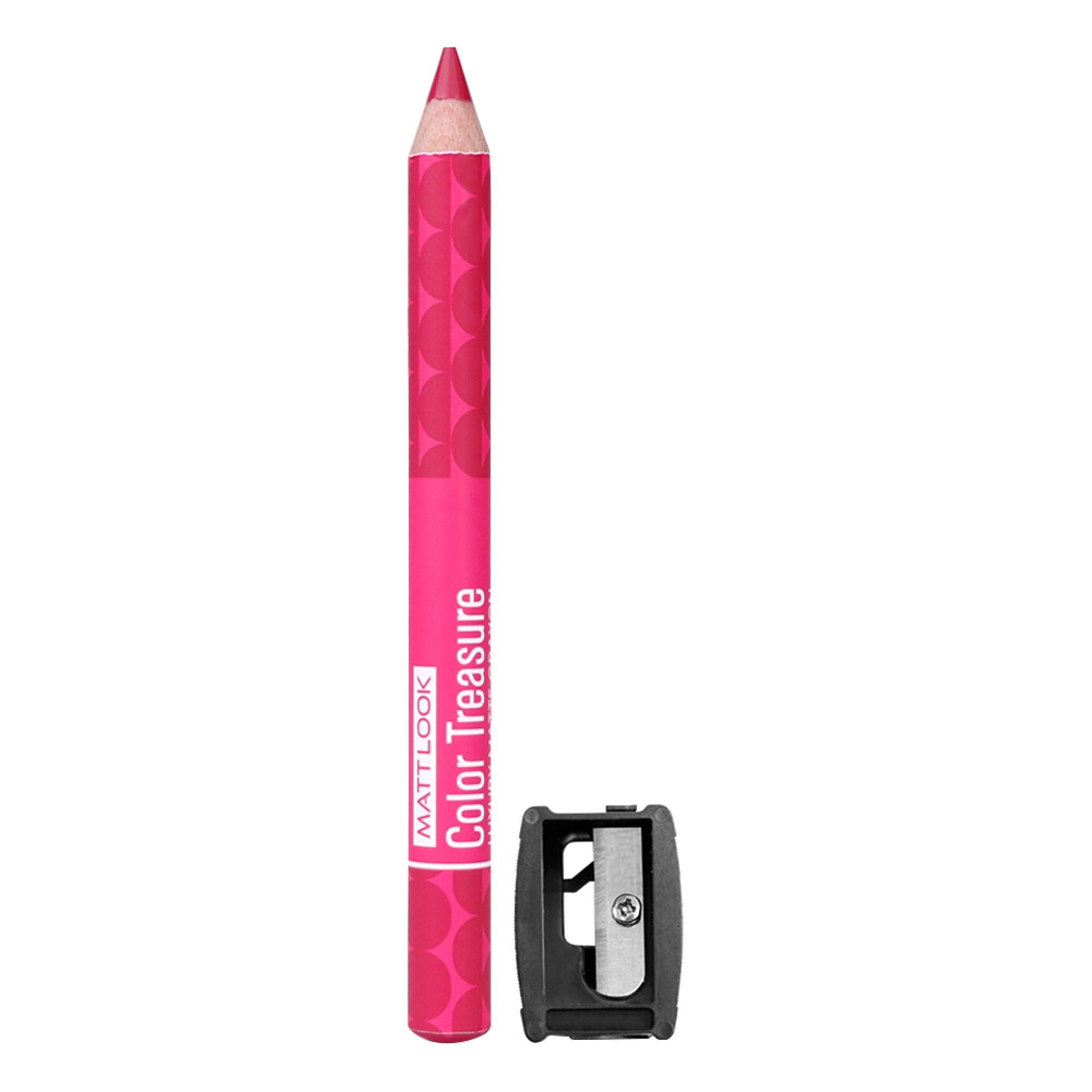 Matt Look Color Treasure Luxury Matte Lip Pencil Crayon - 08 Magenta Flash - Distacart