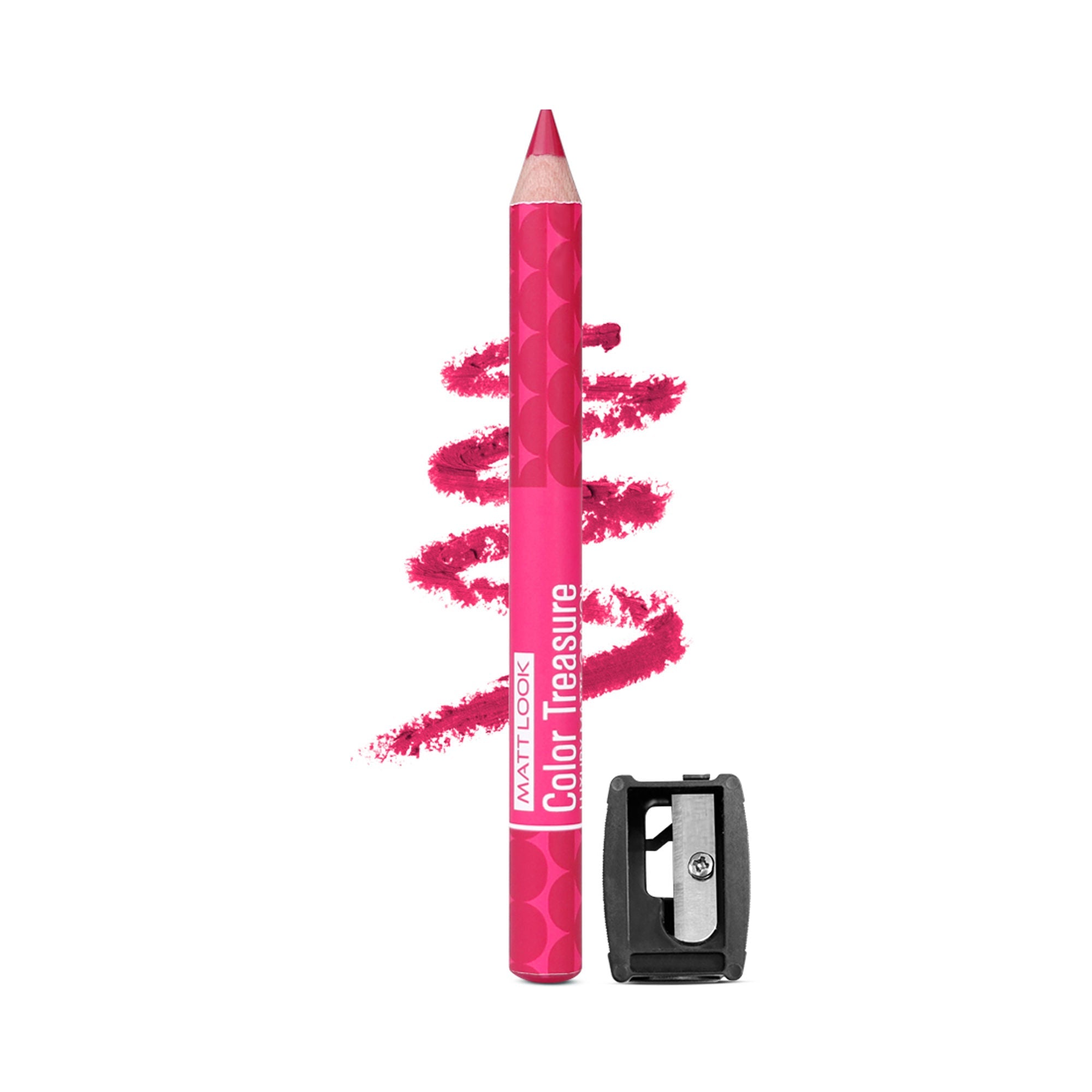 Matt Look Color Treasure Luxury Matte Lip Pencil Crayon - 08 Magenta Flash