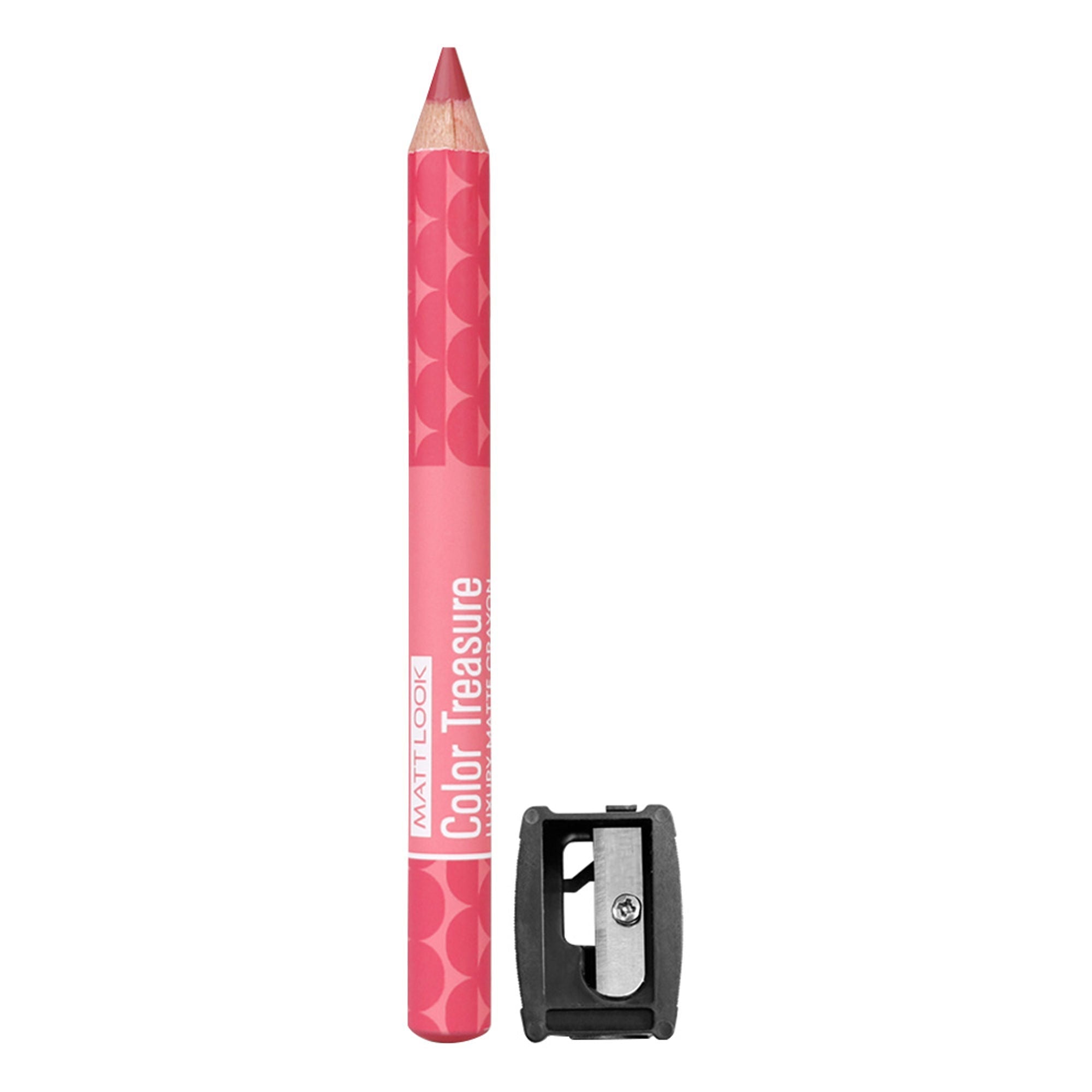 Matt Look Color Treasure Luxury Matte Lip Pencil Crayon - 12 Charming Pink - Distacart