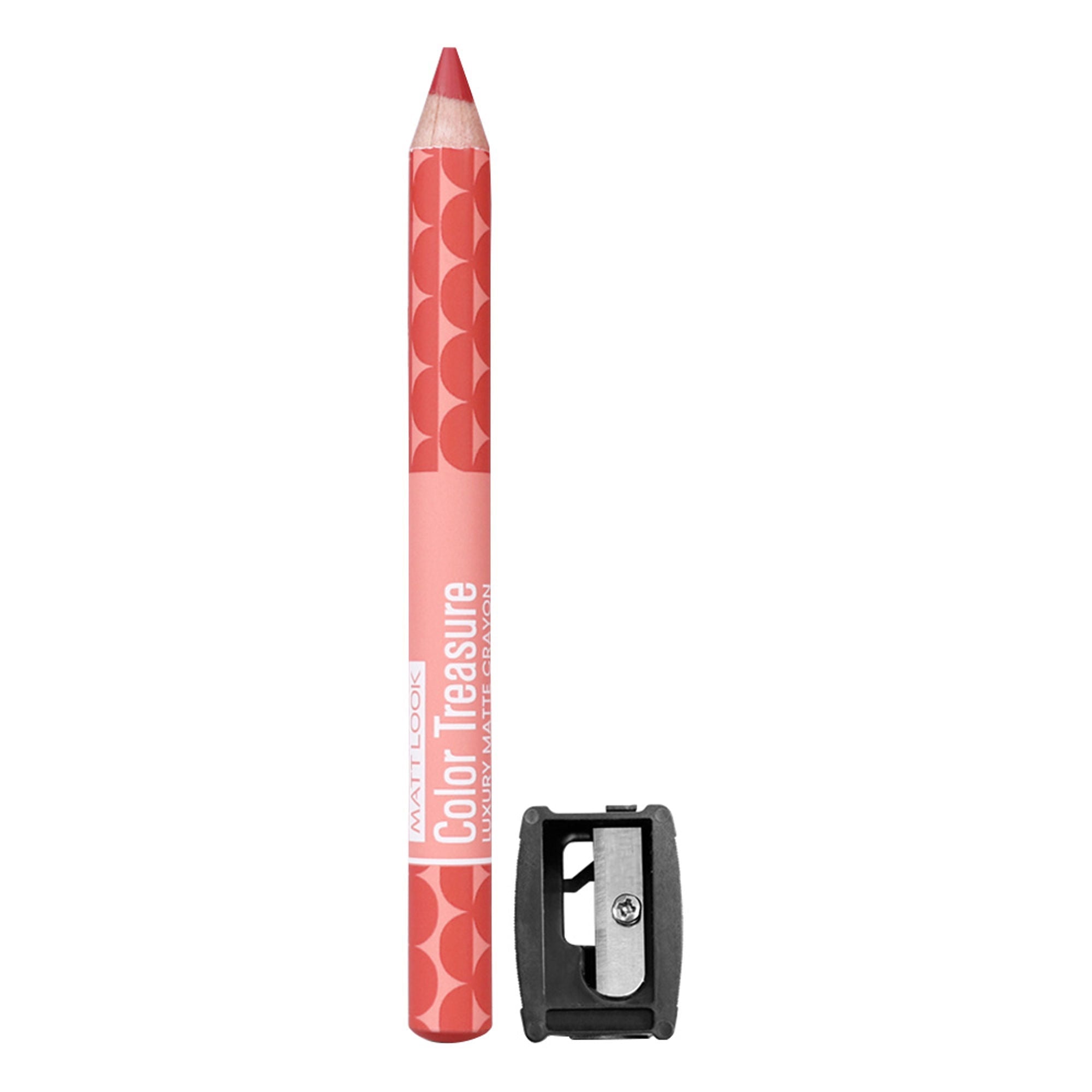 Matt Look Color Treasure Luxury Matte Lip Pencil Crayon - 13 Candy Peach - Distacart
