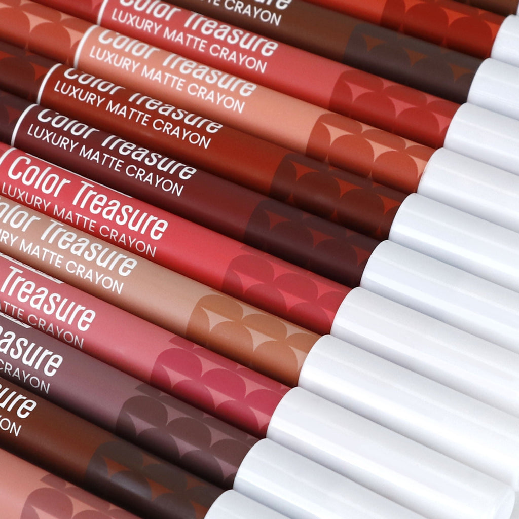 Matt Look Color Treasure Luxury Matte Lip Pencil Crayon - 13 Candy Peach - Distacart