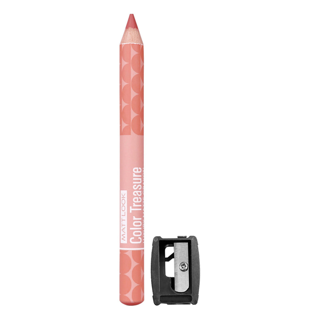 Matt Look Color Treasure Luxury Matte Lip Pencil Crayon - 14 Natural Nude - Distacart
