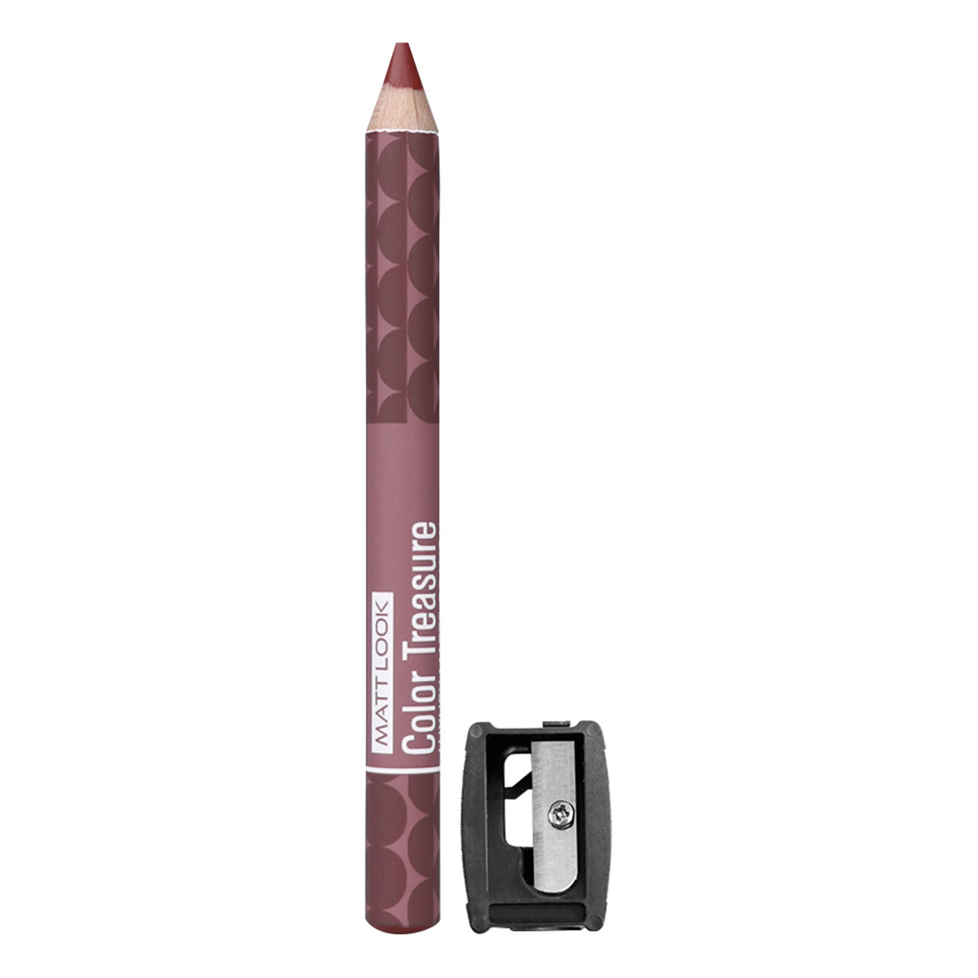 Matt Look Color Treasure Luxury Matte Lip Pencil Crayon - 15 Glazed Mauve - Distacart