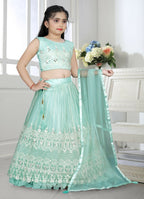 Wedding Designer Sky Net Kidswear Lehenga - Aaradhna