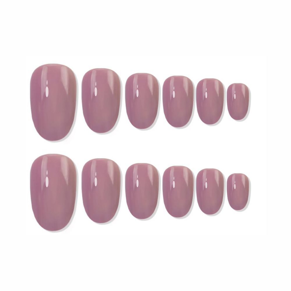 shills professional reusable press on nails oval spn536