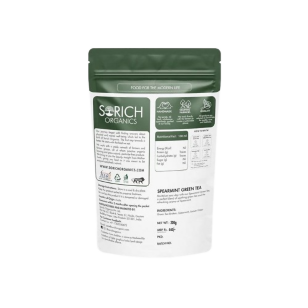 Sorich Organics Spearmint Green Tea - Distacart