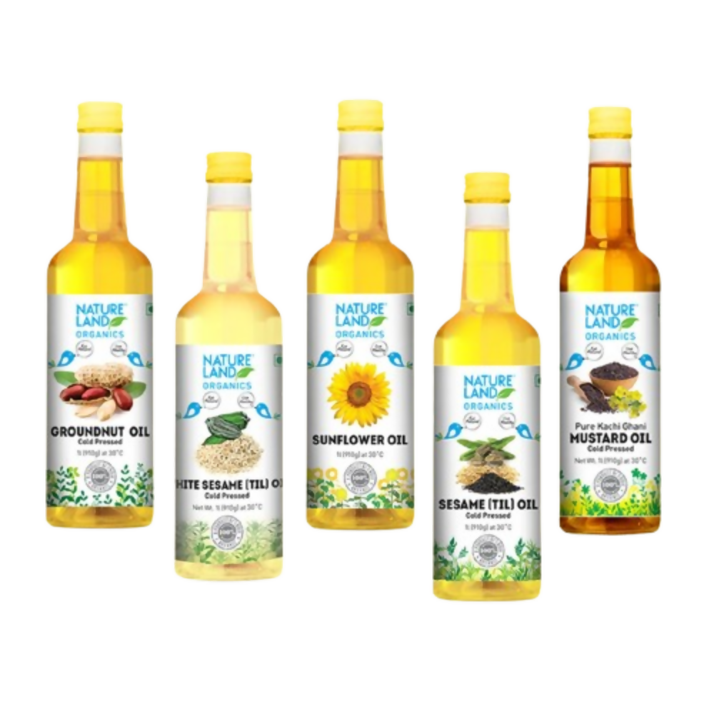 Nature Land Organics Wood Cold Pressed Oils