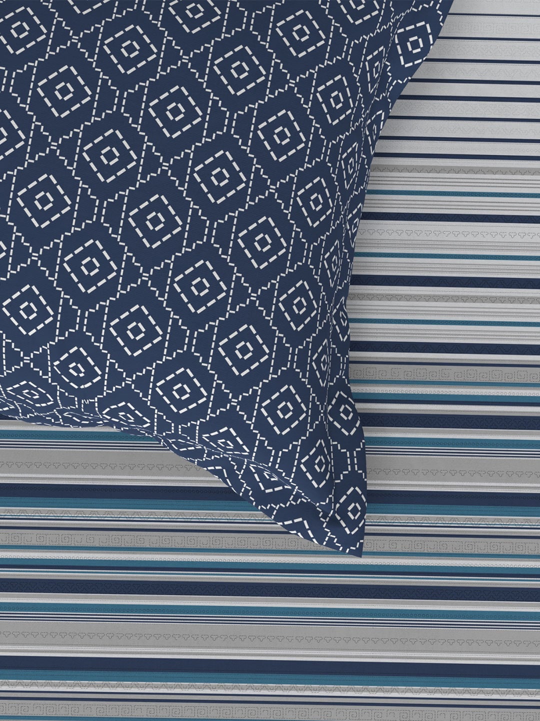 MYTRIDENT Unisex Blue Bedsheets