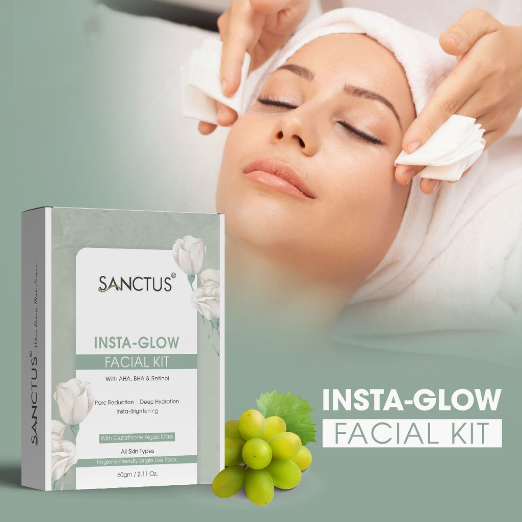 SANCTUS Instant Glow 6 in 1 Facial Kit