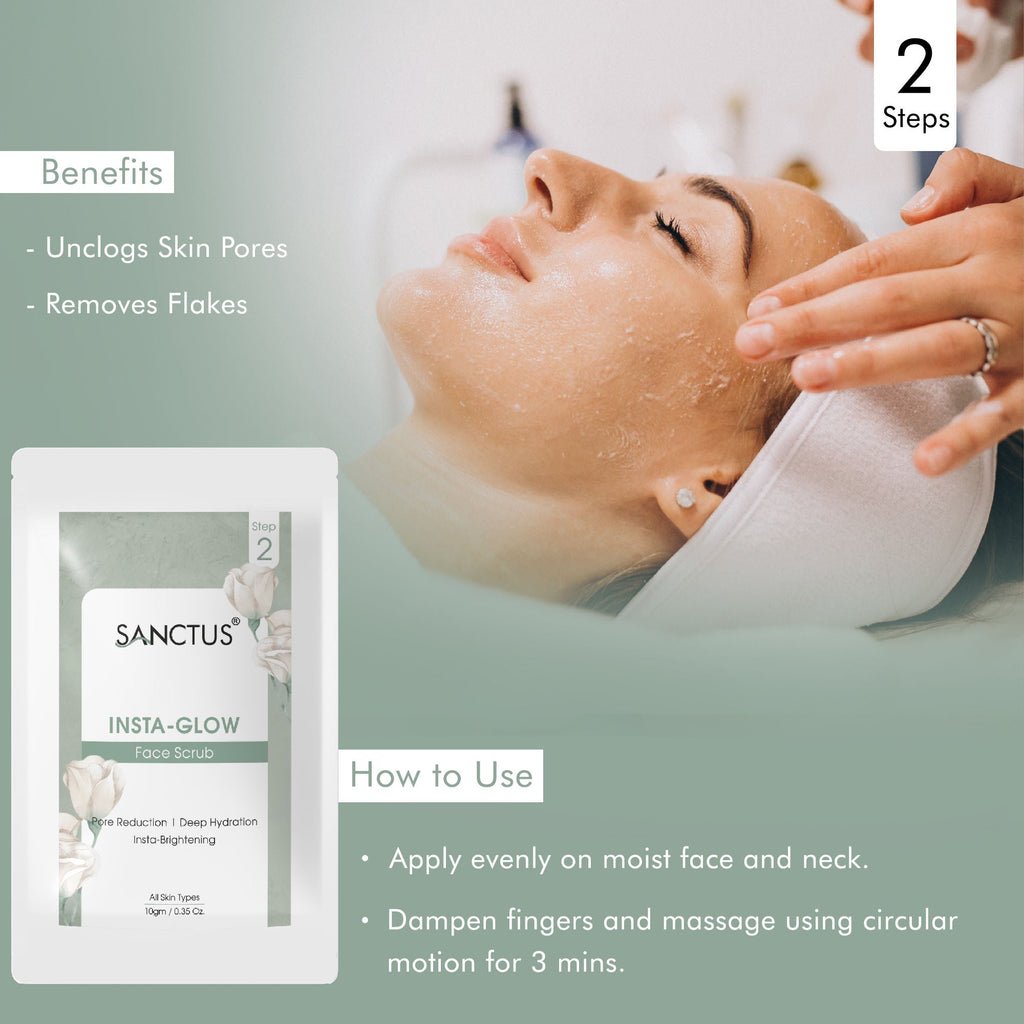 SANCTUS Instant Glow 6 in 1 Facial Kit